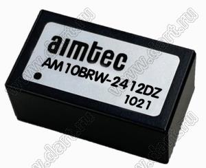 AM10BRW-2412DZ модульный источник питания постоянного тока (DC/DC); Uвх=24 (9~36)В; Uвых=±12В; Iвых=±416мА; 8,91Вт