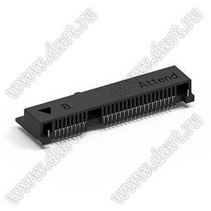 119A-40A00-R02 разъем Mini PCI Express; H=4,0мм