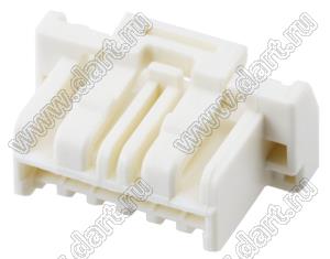 MOLEX CLIK-Mate-1.50™ 5025780600 корпус однорядной розетки на кабель, цвет натуральный; 6-конт.