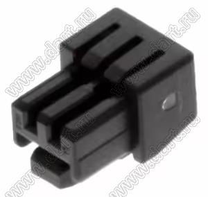 MOLEX Micro-Lock1.25™ 5055650201 корпус однорядной розетки на кабель, цвет черный; 2-конт.