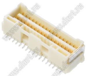 MOLEX CLIK-Mate-1.50™ 2132271010 вилка SMD двухрядная вертикальная, цвет натуральный; 10-конт.