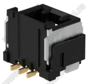 MOLEX CLIK-Mate-1.50™ 2132250331 вилка SMD однорядная вертикальная, цвет черный; 3-конт.