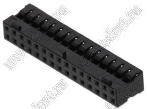 Molex Milli-Grid™ 51110-3051 корпус разъема на провод с центральным ключом и защелкой; шаг 2,00мм; P 2,00мм; 30-конт.