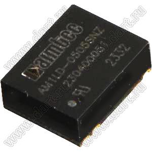 AM1LD-0505SNZ модульный источник питания постоянного тока (DC/DC); Uвх=5 (4,5... 5,5)В; Uвых=5В; Iвых=200мА; Uпр=3000; 1Вт