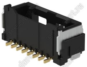 MOLEX CLIK-Mate-1.50™ 2132250871 вилка SMD однорядная вертикальная, цвет черный; 8-конт.