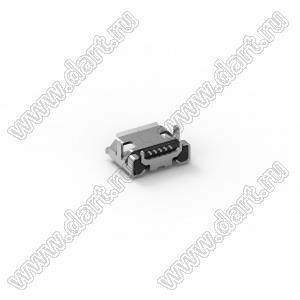 207A-BAB0-01 розетка Micro USB 2.0, тип B, DIP, GF
