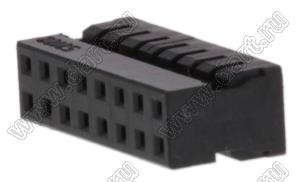 Molex Milli-Grid™ 51110-1650 корпус разъема на провод без ключа и без защелки; шаг 2,00мм; P 2,00мм; 16-конт.