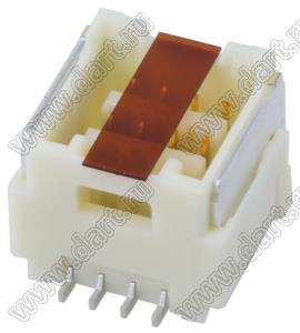 MOLEX CLIK-Mate-1.50™ 2132270810 вилка SMD двухрядная вертикальная, цвет натуральный; 8-конт.