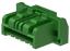 MOLEX CLIK-Mate-1.50™ 5025780606 корпус однорядной розетки на кабель, цвет зеленый; 6-конт.