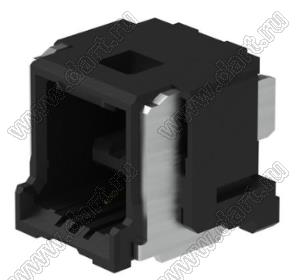 MOLEX CLIK-Mate-1.50™ 2132260231 вилка SMD однорядная горизонтальная, цвет черный; 2-конт.