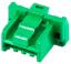 MOLEX CLIK-Mate-1.50™ 5025780406 корпус однорядной розетки на кабель, цвет зеленый; 4-конт.