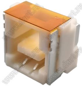 MOLEX CLIK-Mate-1.25™ 5023860272 вилка SMD горизонтальная с монтажной крышкой; 2-конт.