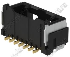 MOLEX CLIK-Mate-1.50™ 2132250731 вилка SMD однорядная вертикальная, цвет черный; 7-конт.