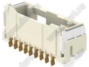 MOLEX CLIK-Mate-1.50™ 2132260910 вилка SMD однорядная горизонтальная, цвет натуральный; 9-конт.