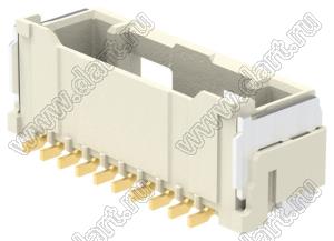 MOLEX CLIK-Mate-1.50™ 2132251030 вилка SMD однорядная вертикальная, цвет натуральный; 10-конт.