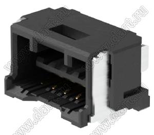 MOLEX CLIK-Mate-1.50™ 2132260571 вилка SMD однорядная горизонтальная, цвет черный; 5-конт.