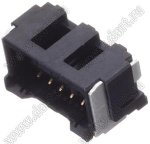 MOLEX CLIK-Mate-1.50™ 2132250611 вилка SMD однорядная вертикальная, цвет черный; 6-конт.