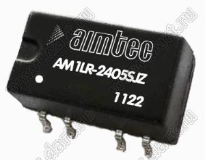 AM1LR-2405SJZ модульный источник питания постоянного тока (DC/DC); Uвх=24 (22,8...25,2)В; Uвых=5В; Iвых=200мА; Uпр=1500; 1Вт