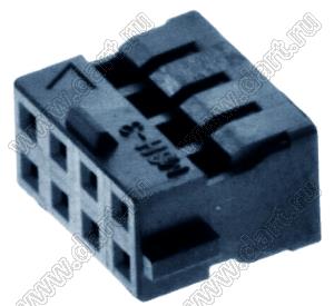 Molex Milli-Grid™ 51110-0856 корпус разъема на провод с боковым ключом и центральной защелкой; шаг 2,00мм; P 2,00мм; 8-конт.