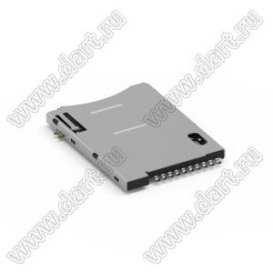 115A-BDA0-R01 разъем для SIM-карты Push-Push тип, 8+2 конт.