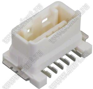 MOLEX CLIK-Mate-1.50™ 50339506 вилка SMD однорядная вертикальная с нижним входом, цвет натуральный; 6-конт.