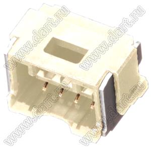 MOLEX CLIK-Mate-1.50™ 2132250430 вилка SMD однорядная вертикальная, цвет натуральный; 4-конт.