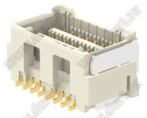 MOLEX CLIK-Mate-1.50™ 2132271670 вилка SMD двухрядная вертикальная, цвет натуральный; 16-конт.