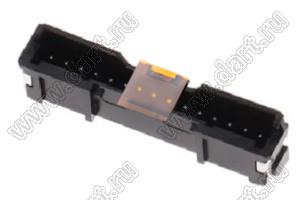 MOLEX Micro-Lock2.0™ 5055751581 вилка однорядная прямая для SMD монтажа с срышкой для автоматического монтажа, цвет черный; 15-конт.