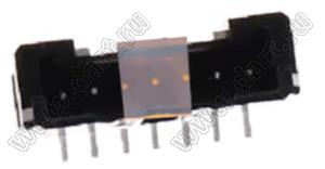 MOLEX Micro-Lock2.0™ 5055750781 вилка однорядная прямая для SMD монтажа с срышкой для автоматического монтажа, цвет черный; 7-конт.