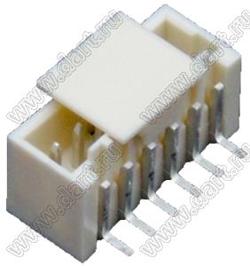 MOLEX Pico-SPOX™ 874370673 вилка вертикальная для поверхностного монтажа бежевая с монтажной крышкой; 6-конт.