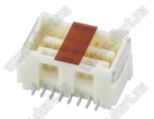 MOLEX CLIK-Mate-1.50™ 2132271610 вилка SMD двухрядная вертикальная, цвет натуральный; 16-конт.