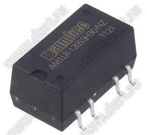 AM1LR-1205SH30-NZ модульный источник питания постоянного тока (DC/DC); Uвх=11,4...12,6В; Uвых=5В; Iвых=200мА; Uпр=3000; 1Вт