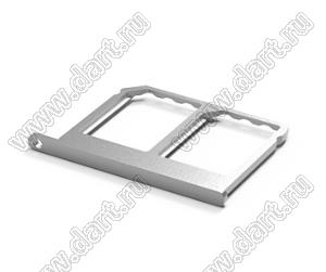 115S-BT00-Tray лоток для разъема двух Nano SIM-карт, SUS316; L=16,9мм