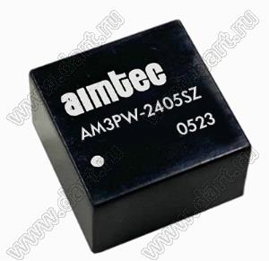 AM3PW-2405SZ модульный источник питания постоянного тока (DC/DC); Uвх=24 (9~36)В; Uвых=5В; Iвых=600мА; 2,3Вт