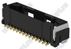 MOLEX CLIK-Mate-1.50™ 2132251411 вилка SMD однорядная вертикальная, цвет черный; 14-конт.