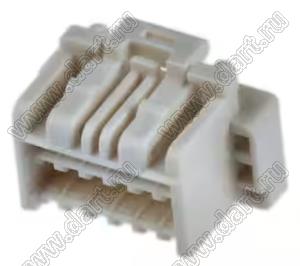 MOLEX CLIK-Mate-1.50™ 5031491200 корпус двухрядной розетки на кабель, цвет натуральный; 12-конт.