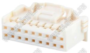 MOLEX iGrid™ 5016461800 корпус двухрядной розетки на кабель; шаг 2,00мм; 2x9-конт.