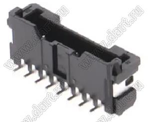 MOLEX Micro-Lock2.0™ 5055750871 вилка однорядная прямая для SMD монтажа, цвет черный; 8-конт.