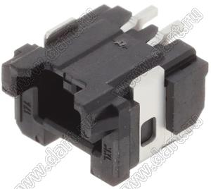 MOLEX Micro-Lock2.0™ 5055780271 вилка однорядная угловая для SMD монтажа, цвет черный; 2-конт.