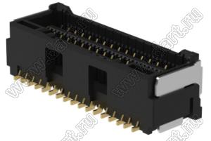 MOLEX CLIK-Mate-1.50™ 2132273431 вилка SMD двухрядная вертикальная, цвет черный; 34-конт.