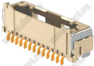 MOLEX CLIK-Mate-1.50™ 2132261370 вилка SMD однорядная горизонтальная, цвет натуральный; 13-конт.