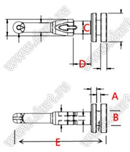 DD-377 крепежный пистон-амортизатор для вентилятора