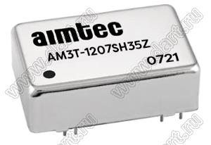 AM3T-1207SH35Z модульный источник питания постоянного тока (DC/DC); Uвх=9...18В; Uвых=7,2В; Iвых=417мА; Uпр=3500; 3Вт