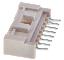 MOLEX MicroTPA™ 55755-0819 вилка на плату вертикальная с изогнутыми выводами, цвет натуральный; шаг 2,00мм; 8-конт.