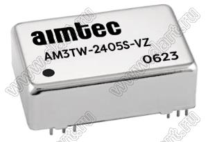 AM3TW-2405S-VZ модульный источник питания постоянного тока (DC/DC); Uвх=9...36В; Uвых=5В; Iвых=600мА; 3Вт