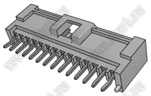 MOLEX MicroTPA™ 557551419 вилка на плату вертикальная с изогнутыми выводами, цвет натуральный; 14-конт.