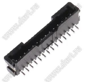 MOLEX Micro-Lock2.0™ 5055751471 вилка однорядная прямая для SMD монтажа, цвет черный; 14-конт.