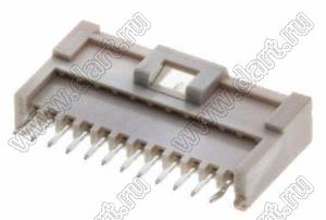 MOLEX MicroTPA™ 55487-1219 вилка на плату вертикальная, цвет натуральный; шаг 2,00мм; 12-конт.