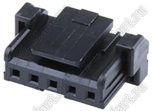 MOLEX Micro-Lock2.0™ 5055700501 корпус однорядной розетки на кабель, цвет черный; 5-конт.