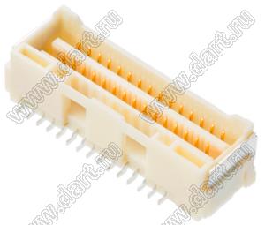 MOLEX CLIK-Mate-1.50™ 2132273010 вилка SMD двухрядная вертикальная, цвет натуральный; 30-конт.